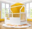 Ver mais imagens de Berço Wood 2 em 1 Montessori Branco C/carvalho - Divicar