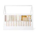 Ver imagem 4 de Berço Wood 2 em 1 Montessori Branco C/carvalho - Divicar