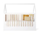 Ver imagem 4 de Berço Wood 2 em 1 Montessori Branco C/carvalho - Divicar