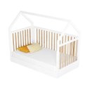 Ver imagem 7 de Berço Wood 2 em 1 Montessori Branco C/carvalho - Divicar