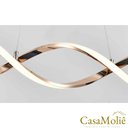 Ver imagem 4 de Lustre LED Espiral Moderno 54W 100cm Rose c/ Controle