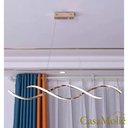 Ver imagem 2 de Lustre LED Espiral Moderno 54W 100cm Rose c/ Controle
