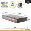 Ver imagem 7 de Cama Box com Colchão de Espuma D33 Millenium One Face + Auxiliar de Espuma Unique Solteiro 88cm