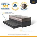 Ver imagem 5 de Cama Box com Colchão de Espuma D33 Millenium One Face + Auxiliar de Espuma Unique Solteiro 88cm