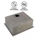 Ver imagem 4 de Cuba Pia Gourmet Quadrada Cozinha Aço Inox 304 com Acessórios 55x40cm