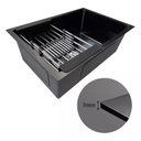 Ver imagem 2 de Cuba Pia Gourmet Quadrada Cozinha Aço Inox 304 com Acessórios 55x40cm