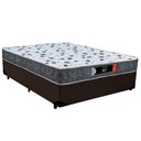 Ver imagem 1 de Cama Box Casal 138X188cm Resistente Pró D28 Ortopédica Espuma Marrom e Cinza Prime Colchões