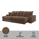 Ver imagem 7 de Sofá Duque Dois Módulos de 120cm B25cm B016 Veludo Marrom