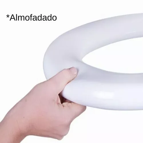Assento Sanitário Herc Almofadado de Polietileno, Poliuretano e Polipropileno com Forma Oval Ocre Li - 5