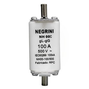 Fusível Nh00 100a X 500 Volts - Nh-00-c-100/500 - Negrini