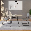Ver imagem 5 de Mesa de Jantar Orgânica 120cm Barcelona Bege/Ciliegio