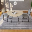 Ver imagem 4 de Mesa de Jantar Orgânica 120cm Barcelona Bege/Ciliegio