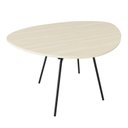 Ver imagem 1 de Mesa de Jantar Orgânica 120cm Barcelona Bege/Ciliegio