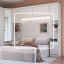 Ver imagem 2 de Conjunto Painel 2 Unidades em 100% MDF Complemento Branco/Line