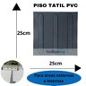 Piso Tátil Direcional Preto 25x25x5mm Kit com 16pçs.=m2 - 3