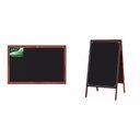 Ver imagem 1 de Conj. Quadro Negro de Calçada Madeira Cor Mogno 70 X 50 Cm R-2122 + Quadro Negro 40 X 30 R 2101