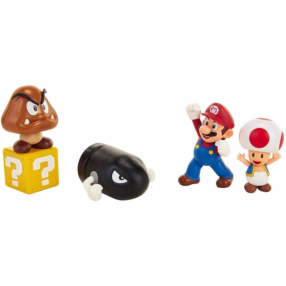 Conjunto Mini Figuras - Super Mario - Acorn Plains (Planície das Bolotas) - Candide - 2