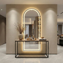 Ver imagem 4 de Espelho Lopazzi Arcos 170x70 com Led Jateado 3 Tons para Salão,barbearia,quarto e Sala de Estar