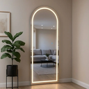 Ver imagem 5 de Espelho Lopazzi Arcos 170x70 com Led Jateado 3 Tons para Salão,barbearia,quarto e Sala de Estar