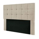 Ver imagem 1 de Cabeceira Cama Box Queen 160 Cm Estofada Suede Bege Amassado Julia Speciale Home