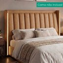 Ver imagem 2 de Cabeceira Casal 140 cm Lumina LED com Frame Corino Tcs 727 Peer