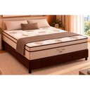 Ver imagem 1 de Cama Box Crc Casal+Colchão Molas Ensacadas Pró Vida Ortobom