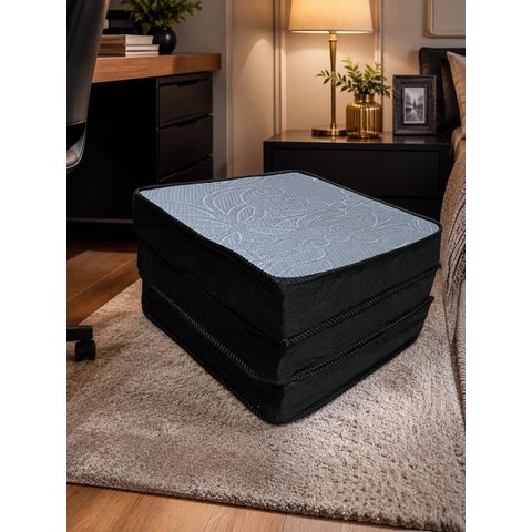 Colchão de Solteiro Dobrável 3x1 Compacto e Prático