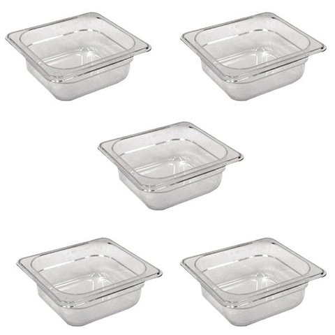 Conj 5 Cuba Gastronômica Policarbonato GN 1/6X65 mm 1,0L