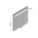 Ver imagem 5 de Estante P/ Sala até 70 Pol Moema/maragogi Ripado C/ 4 Portas e Pés 180x197cm Off White/nature -
