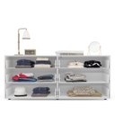 Ver imagem 3 de Cômoda Valência com 6 Gavetas 150x63cm Branco/Azul 240830