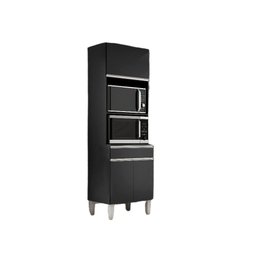 Armário Paneleiro Torre Quente Andreia Preto Ajl Móveis - 1