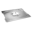 Ver imagem 4 de Cuba Gastronômica Inox Gn 1/1x150 Mm 21 L Com Alça Lume Inox Com Tampa Com Recorte