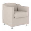 Ver imagem 2 de Poltrona Decorativa Tilla Suede Bege Twdecora