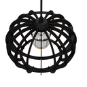 Ver imagem 3 de Luminária Teto tipo Pendente MAGNÉTICA MDF - Completa - Cor: Preta