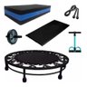 Kit Ginástica Jump+Roda+Corda+Extensor+Step+Colchonete - 1