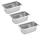 Ver imagem 1 de Conj 3 Cuba Gastronômica Inox GN 1/3x150 mm 5,4 L sem alça