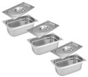 Ver imagem 1 de Conj 3 Cuba Gastronômica Inox GN 1/3x150 mm 5,4 L sem alça COM TAMPA
