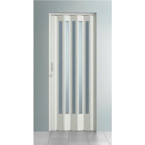 Porta Sanfonada Translúcida Bcf Branca 96cm x 210cm