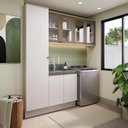 Ver imagem 1 de Lavanderia Modulada Kappesberg Celeste 4 Peças Branco 210cm