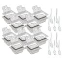 Ver imagem 1 de Conj 18 Cuba Gastronômica Policarb GN 1/6X65 mm 1L com TAMPA com ABERTURA + COLHER