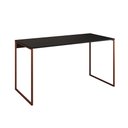 Ver imagem 1 de Mesa para Escritório Industrial Base Ferro Cobre Tampo Mdp Preto 120x60