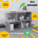 Ver imagem 2 de Mesa Lateral Sofá Mesinha de Apoio Canto Decoração Minimalista Freijó