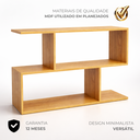 Ver imagem 2 de Mesa Lateral Sofá Mesinha de Apoio Canto Decoração Minimalista Freijó