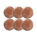 Ver imagem 1 de Jogo de 6 Pratos Rasos Orgânico Florear - Terracota