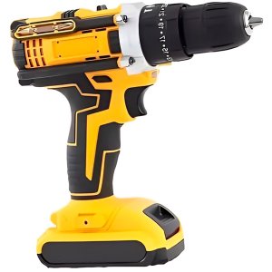 Parafusadeira Furadeira 48v sem Fio 2 Bateria Bivolt Amarela