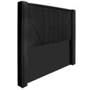 Ver imagem 1 de Cabeceira Casal 140 Cm Para Cama Box Suede Preto