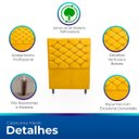 Ver imagem 3 de Cabeceira Estofada para Cama de Solteiro 90 Madri Suede