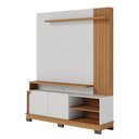 Ver imagem 1 de Estante Home Jurere 1500 para Tv de 65" Off White Matte/freijo - Colibri