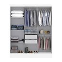 Ver imagem 3 de Guarda-roupa Solteiro Sul 3 Portas 2 Gavetas Branco - Pnr Móveis