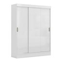 Ver imagem 1 de Guarda-roupa Solteiro Sul 3 Portas 2 Gavetas Branco - Pnr Móveis